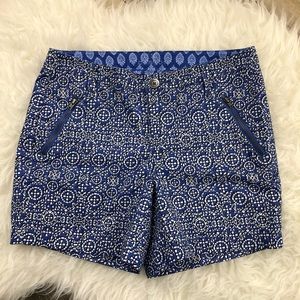 Closet closing, make offer! Caslon Blue Geo Print Shorts